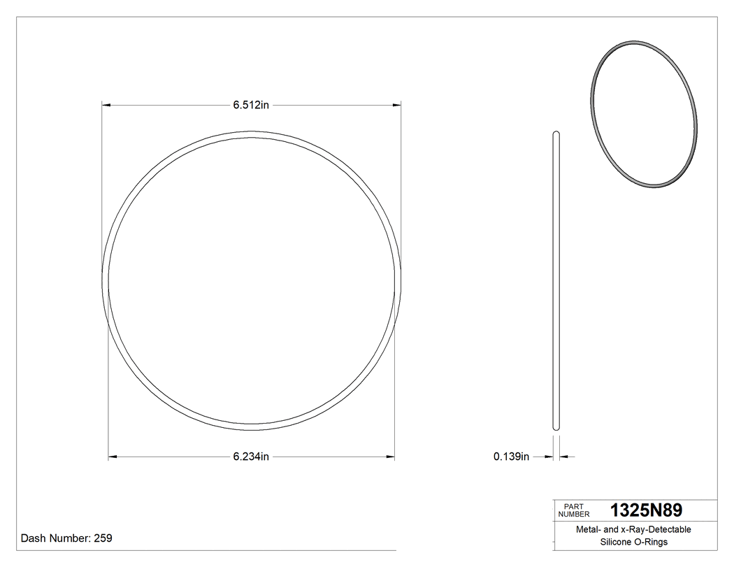 Technical drawing - 1325N89